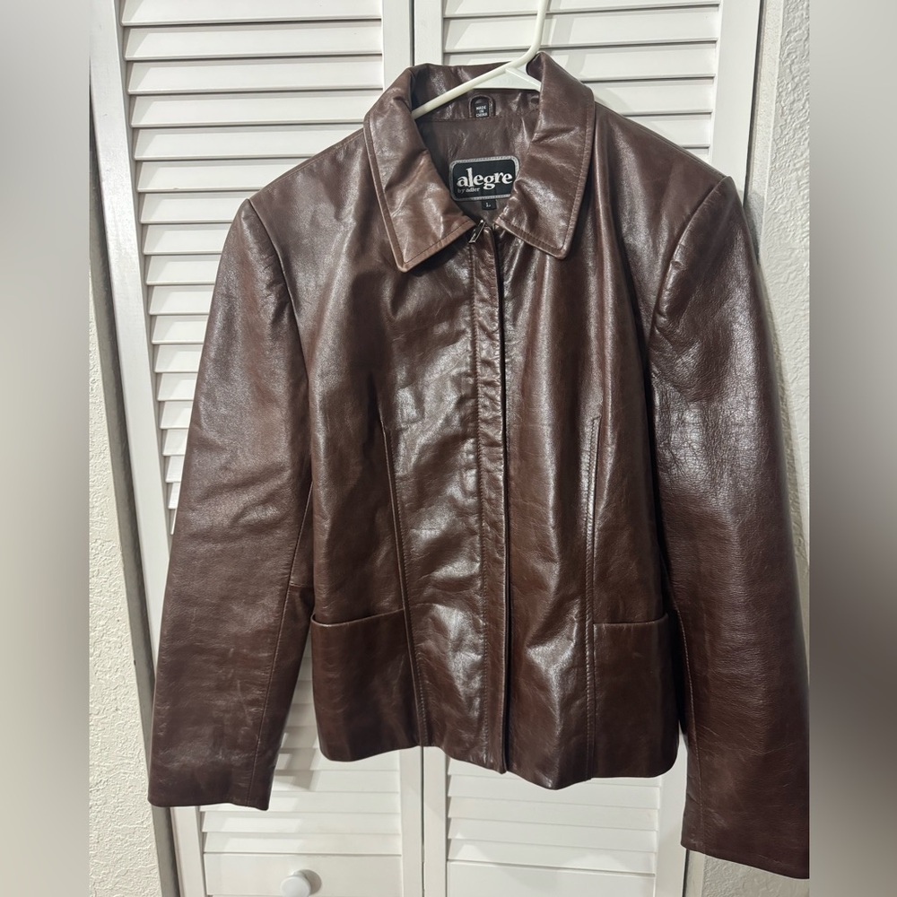 Women's Brown Leather Jacket